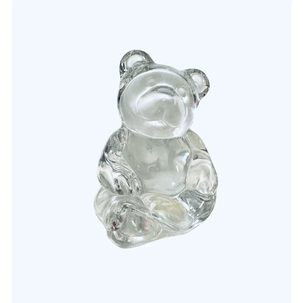 Princess House 24% Lead Crystal Bear Figurine‎ Clear Glass